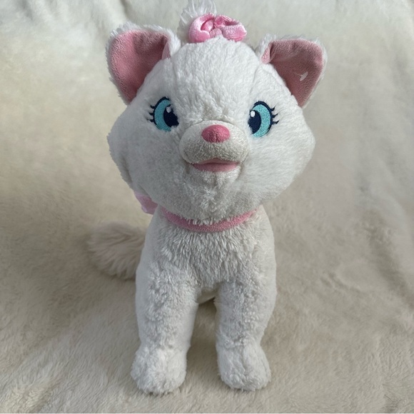 Disney Store Exclusive Aristocats Marie Kitten Cat Plush Sitting 12” Plush - Picture 1 of 8